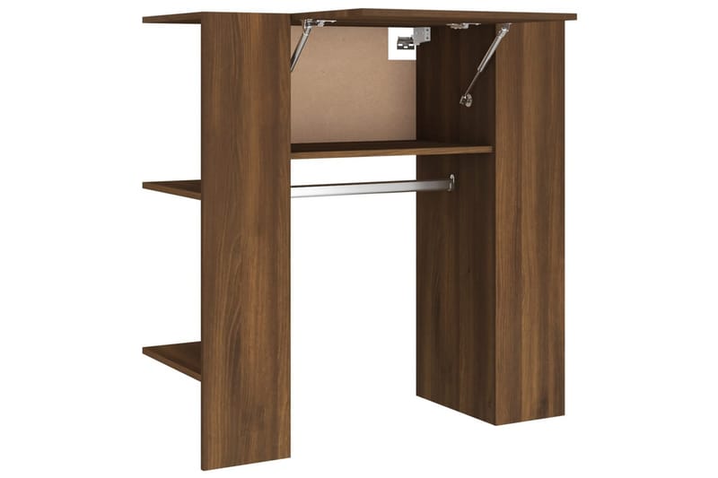 beBasic Gangskap brun eik 97,5x37x99 cm konstruert tre - Brun - Oppbevaring - Klesoppbevaring - Stumtjener - Klesstativ