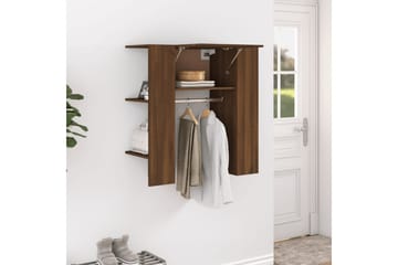 beBasic Gangskap brun eik 97,5x37x99 cm konstruert tre - Brun - Oppbevaring - Klesoppbevaring - Stumtjener - Klesstativ