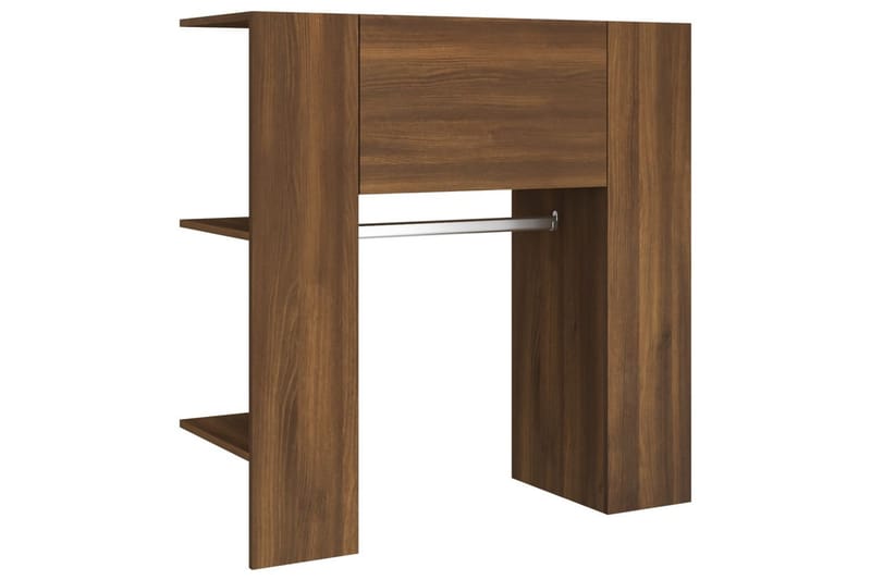 beBasic Gangskap brun eik 97,5x37x99 cm konstruert tre - Brun - Oppbevaring - Klesoppbevaring - Stumtjener - Klesstativ