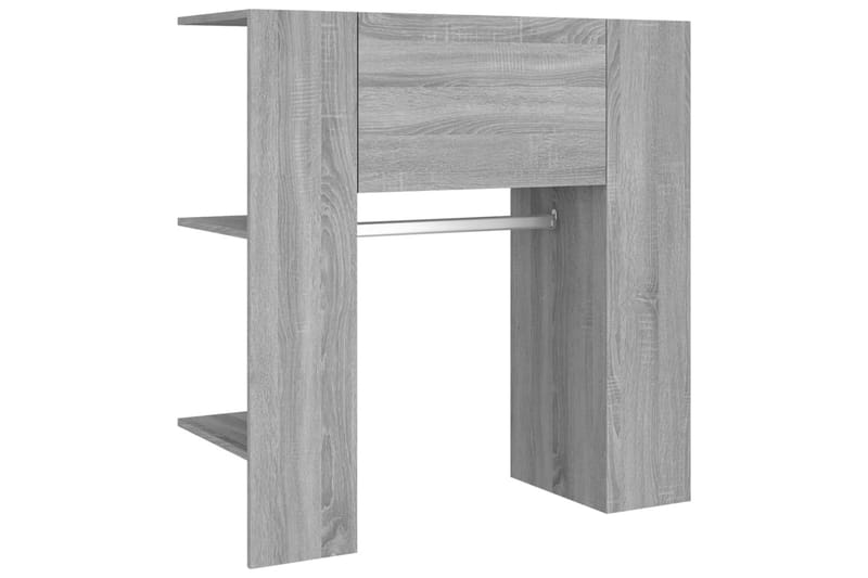 beBasic Gangskap grå sonoma 97,5x37x99 cm konstruert tre - GrÃ¥ - Oppbevaring - Klesoppbevaring - Stumtjener - Klesstativ