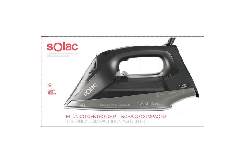 SOLAC Dampstrykejern  Easy Temp Evolution Pro - Husholdning - Rengjøring & klespleie - Klespleie