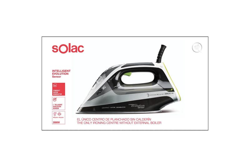 SOLAC Dampstrykjern Intelligent Evolution Sensor - Husholdning - Rengjøring & klespleie - Klespleie