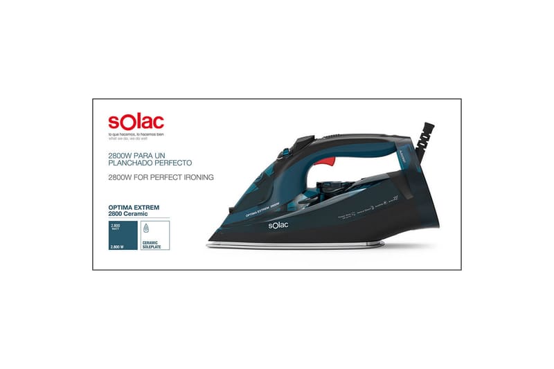 SOLAC Dampstrykejern Optima Extreme 2800W - Husholdning - Rengjøring & klespleie - Klespleie