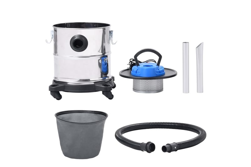 Askestøvsuger med HEPA-filter 1200 W 20 L rustfritt stål - Husholdning - Rengjøring & klespleie - Støvsuger