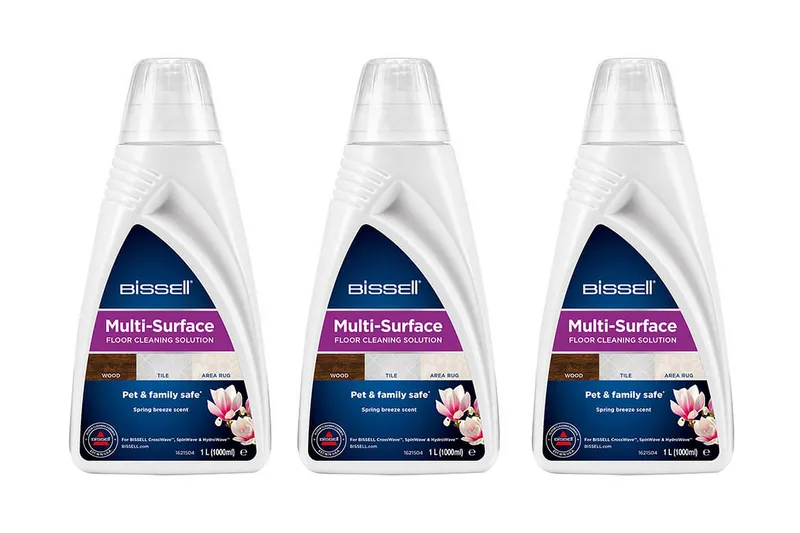 Gulvrengjøringsmiddel Bissell Multi-Surface 1L 3-pack, Blå||Hvit