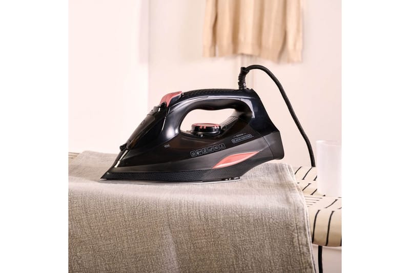 Strykejern Black+Decker Svart 3000W - Svart - Husholdning - Rengjøring & klespleie - Klespleie
