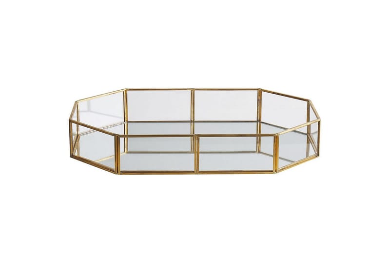 Bricka Beliani Chabris Guld/transparent GOLD - Husholdning - Servering & borddekking - Annet til servering & borddekking - Serveringsutstyr