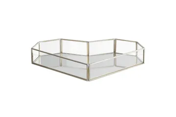 Bricka Beliani Pontivy Guld/transparent Silver||Multicolored - Husholdning - Servering & borddekking - Annet til servering & borddekking - Serveringsutstyr