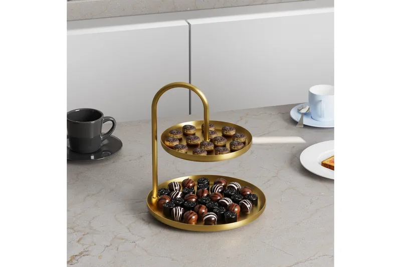 Dekorativt metalltilbehør Mirven - Gull - Husholdning - Servering & borddekking - Annet til servering & borddekking - Serveringsutstyr