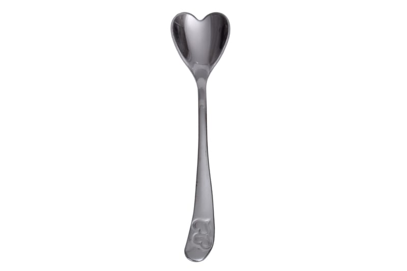 Kosova Skje 12-pk 11 cm Hjerteform Rustfritt Stål - Metallic - Husholdning - Servering & borddekking - Bestikk