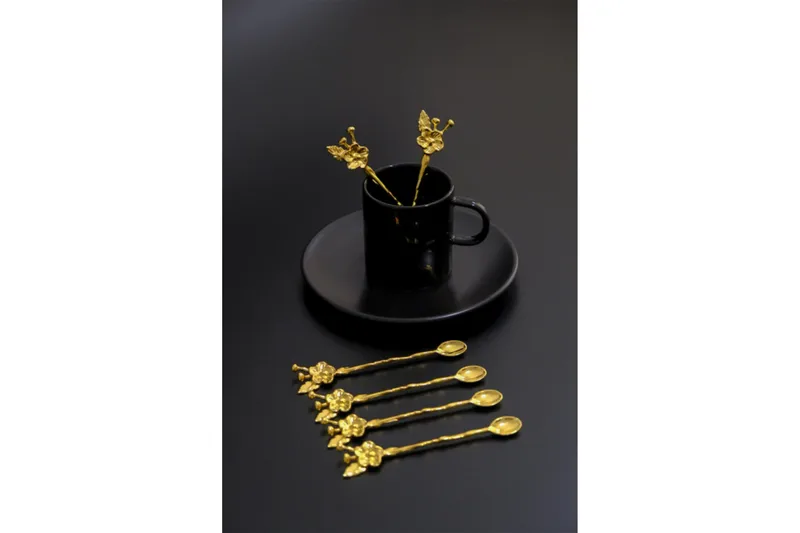 Skjesett 6-pk - Gull - Husholdning - Servering & borddekking - Bestikk - Skjeer