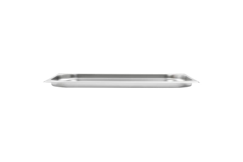 Gastronormbeholdere 4 stk GN 1/1 20 mm rustfritt stål - Husholdning - Servering & borddekking - Brikker & tallerkener - Serveringsbrett