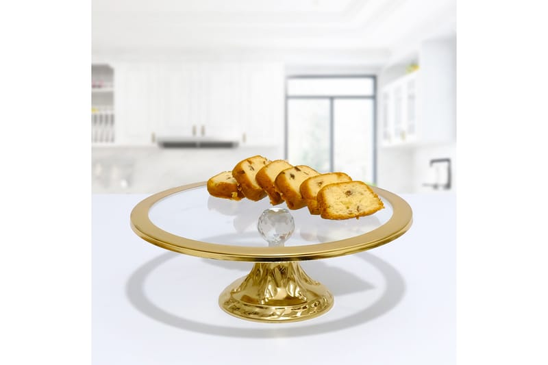 Kakefat - Gull - Serveringsutstyr - Brikker & tallerkener - Serveringsfat