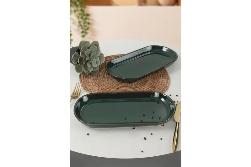 Karpenter Serveringsfat 12,2 cm, Mørkegrønn