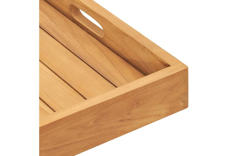 Serveringsbrett 50x50 cm heltre teak - Brun - Husholdning - Servering & borddekking - Brikker & tallerkener - Serveringsbrett