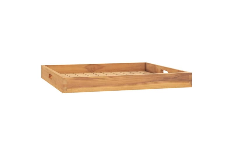 Serveringsbrett 60x60 cm heltre teak - Brun - Husholdning - Servering & borddekking - Brikker & tallerkener - Serveringsbrett