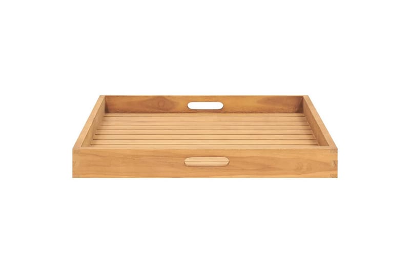 Serveringsbrett 60x60 cm heltre teak - Brun - Husholdning - Servering & borddekking - Brikker & tallerkener - Serveringsbrett