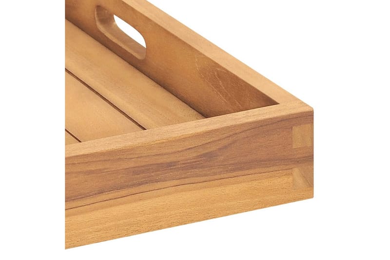 Serveringsbrett 60x60 cm heltre teak - Brun - Husholdning - Servering & borddekking - Brikker & tallerkener - Serveringsbrett