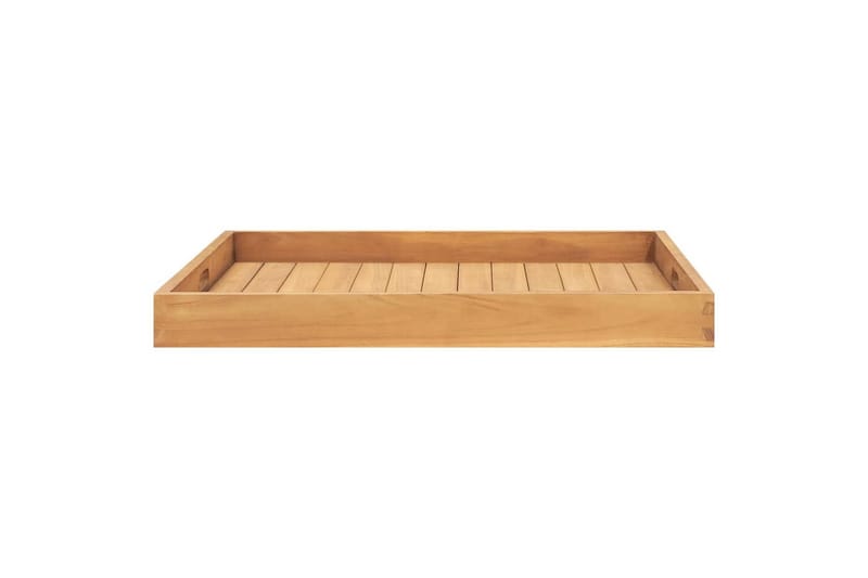Serveringsbrett 70x70 cm heltre teak - Brun - Husholdning - Servering & borddekking - Brikker & tallerkener - Serveringsbrett