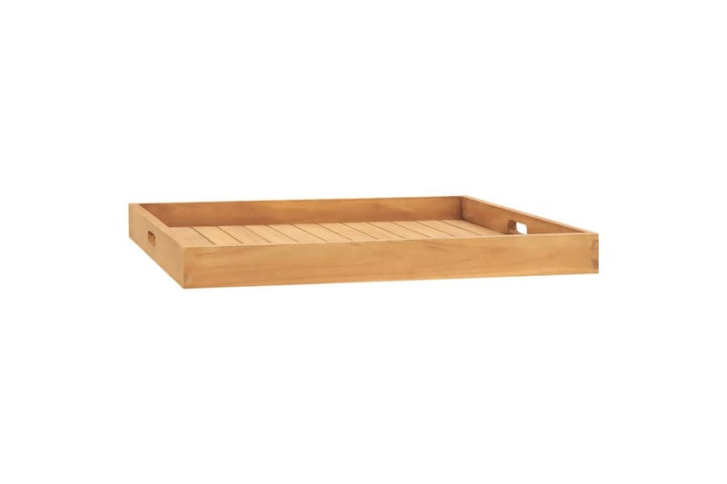 Serveringsbrett 70x70 cm heltre teak - Brun - Husholdning - Servering & borddekking - Brikker & tallerkener - Serveringsbrett