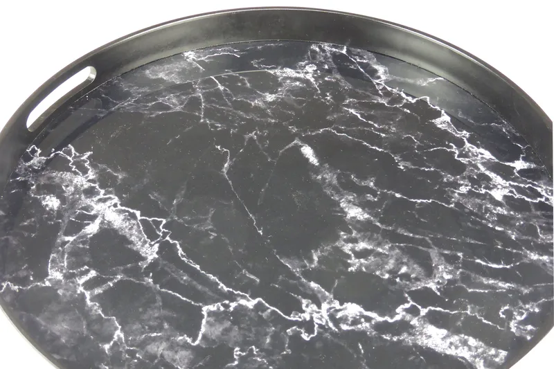 Saturn Serveringsbrett - Svart / Glass / Plast - Husholdning - Servering & borddekking - Brikker & tallerkener - Serveringsbrett