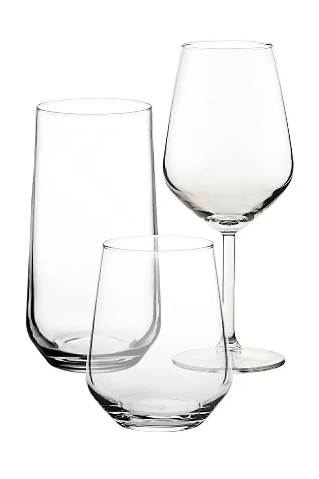 Glassett (18 deler) Opviq Allegra (26 x 35 x 18 cm) Transparent, Transparent
