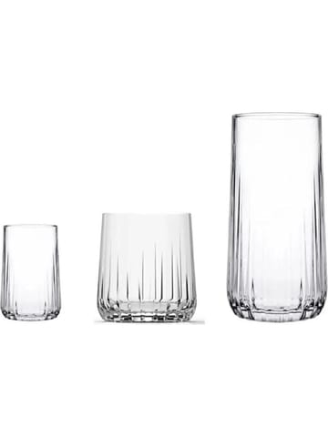 Glassett (18 deler) Opviq Nova (17 x 32 x 32 cm) Transparent - Transparent - Husholdning - Servering & borddekking - Glass