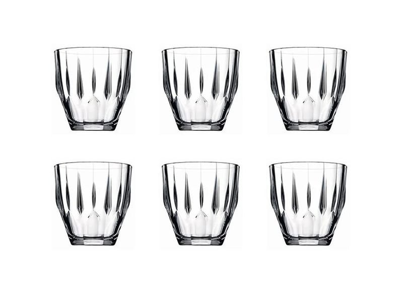 Glassett (6 deler) Opviq PB-52988 (8,5 x 8,5 x 8,7 cm) Transparent - transparent - Husholdning - Servering & borddekking - Glass - Vannglass