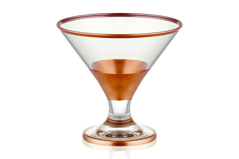 Glassett 6- pk - Rosegull - Husholdning - Servering & borddekking - Glass - Cocktailglass