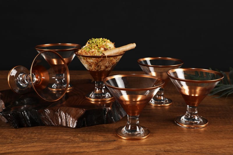 Glassett 6- pk - Rosegull - Husholdning - Servering & borddekking - Glass - Cocktailglass