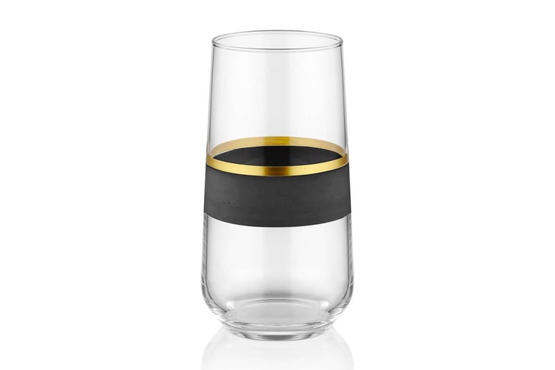 Highballglass - Svart/Gull - Glass - Highballglass & Longdrinkglass