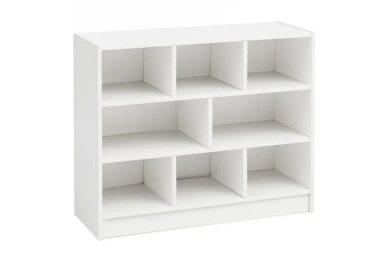 Bokhylle Wohnling Sponplate med 8 Oppbevaringshyller, undefined