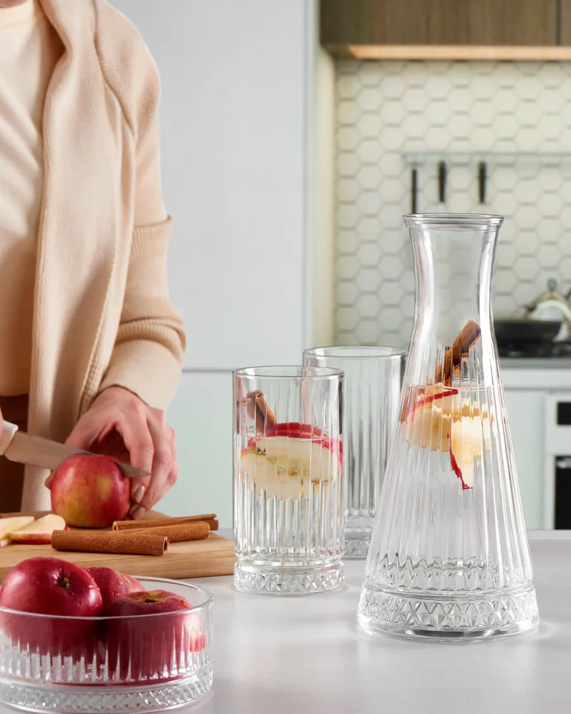 Glassflaske Opviq Elysia Karaf (12 x 12 x 29 cm) Transparent - Transparent - Husholdning - Servering & borddekking - Karaffel, mugge & kanne