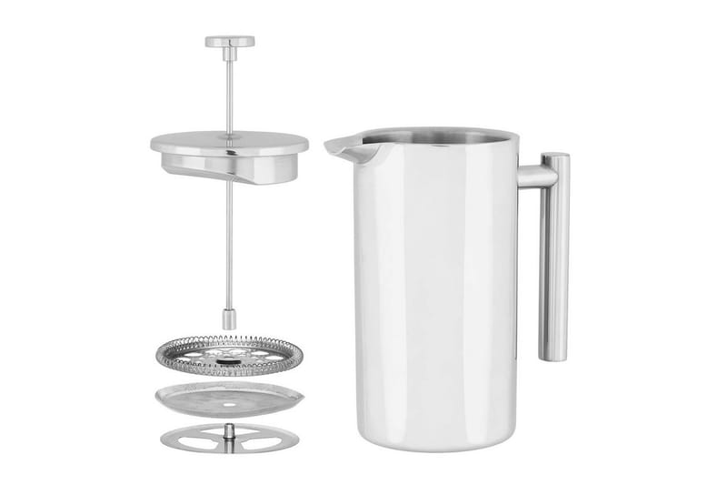 Kaffepresse Maku Gastro 1L Stål - Hvit - Husholdning - Servering & borddekking - Karaffel, mugge & kanne - Frenchpress & Kaffepresse