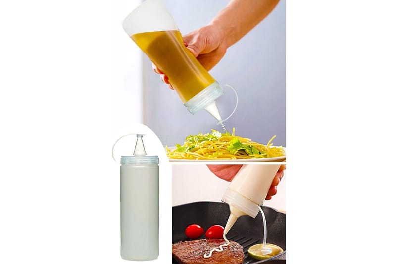 Olje-vinegerflaske 3-pk - Transparent - Husholdning - Servering & borddekking - Karaffel, mugge & kanne