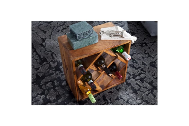 Vinstativ Wohnling Massivt tre plass til 8 flasker landstil - Husholdning - Servering & borddekking - Karaffel, mugge & kanne - Glassflaske