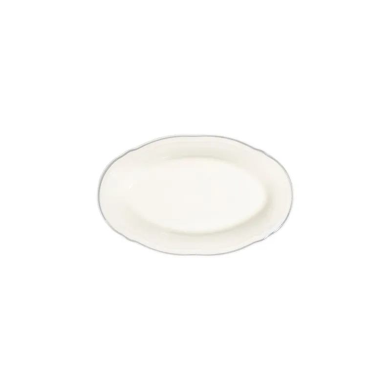 Middagsservise (53 deler) Opviq Platin Yaldiz Fulya 53 (53 x 33 x 36 cm) Hvit sølv - Hvitt og sølv - Husholdning - Servering & borddekking - Porselen