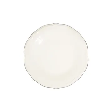 Middagsservise (53 deler) Opviq Platin Yaldiz Fulya 53 (53 x 33 x 36 cm) Hvit sølv - Hvitt/sølv - Husholdning - Servering & borddekking - Porselen