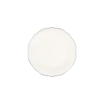 Middagsservise (53 deler) Opviq Platin Yaldiz Fulya 53 (53 x 33 x 36 cm) Hvit sølv - Hvitt/sølv - Husholdning - Servering & borddekking - Porselen
