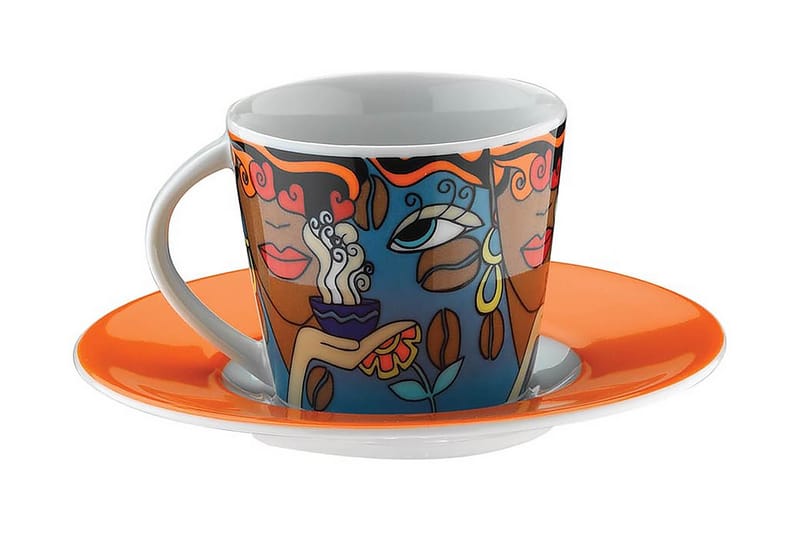 Kaffeservice 12-pk - Flerfarget - Husholdning - Servering & borddekking - Mugger & kopper - Kaffekopp & kaffekrus