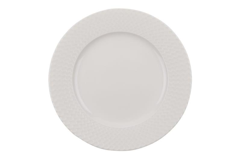 Adine Middagsservice 24 Deler Porselen - Hvit - Husholdning - Servering & borddekking - Porselen