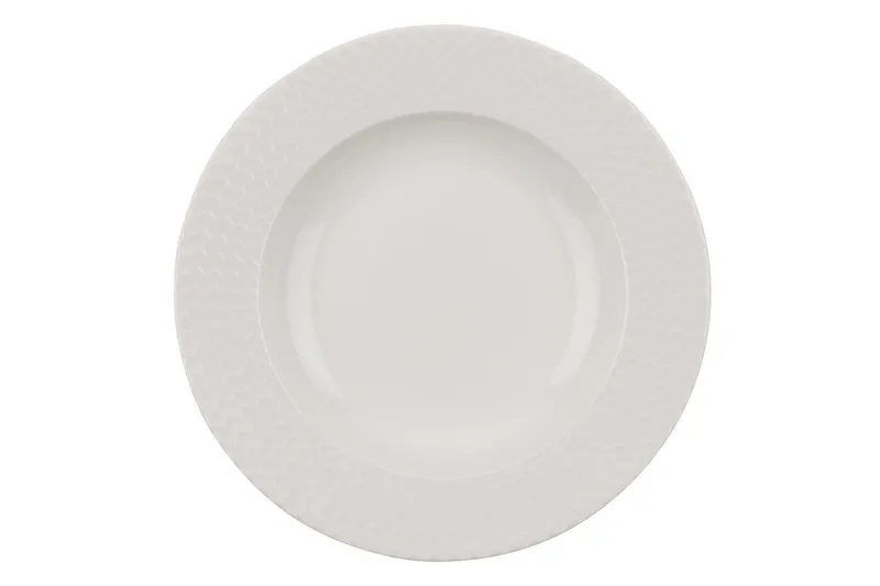 Adine Middagsservice 24 Deler Porselen - Hvit - Husholdning - Servering & borddekking - Porselen