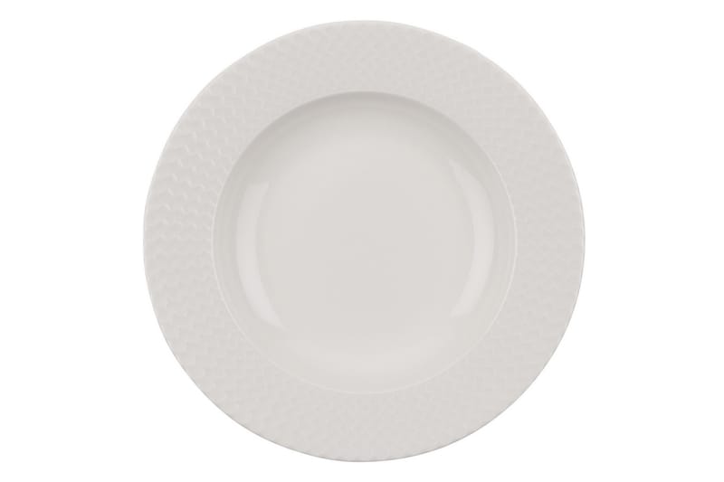 Adine Middagsservice 24 Deler Porselen - Hvit - Husholdning - Servering & borddekking - Porselen