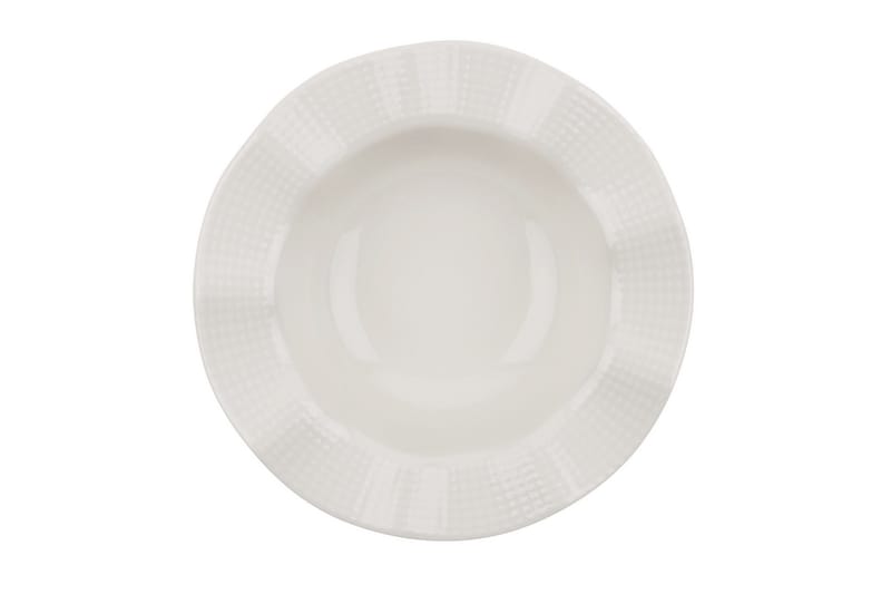 Adine Middagsservise 24 Deler Porselen - Creme - Husholdning - Servering & borddekking - Porselen