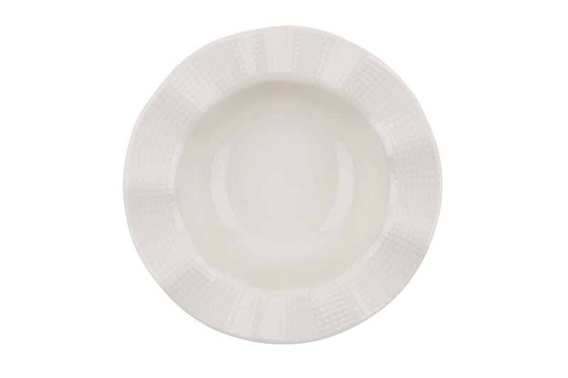 Adine Middagsservise 24 Deler Porselen - Creme - Husholdning - Servering & borddekking - Porselen