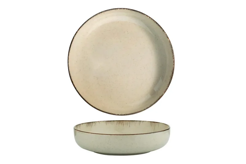 Adine Tallerkensett 24 Deler - Porselen/Brun - Husholdning - Servering & borddekking - Porselen