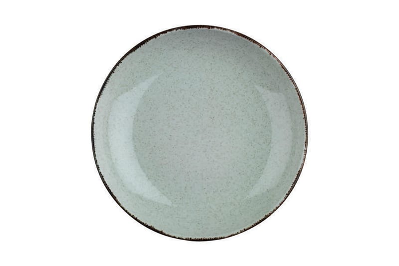 Adine Tallerkensett 24 Deler - Porselen/Grønn - Porselen - Servise & tallerkensett