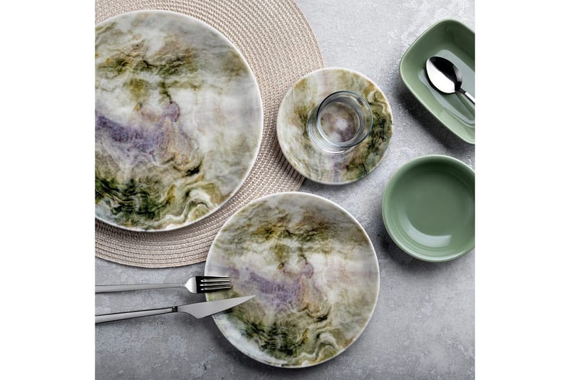 Frokostsett (25 deler) Nylar 128 flerfarget - Multifarget - Husholdning - Servering & borddekking - Porselen