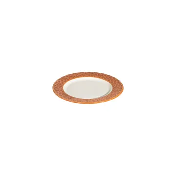 Middagsservise (24 deler) Opviq Orila Costa 24 (32 x 36 x 41 cm) Hvit oransje - hvit og oransje - Husholdning - Servering & borddekking - Porselen