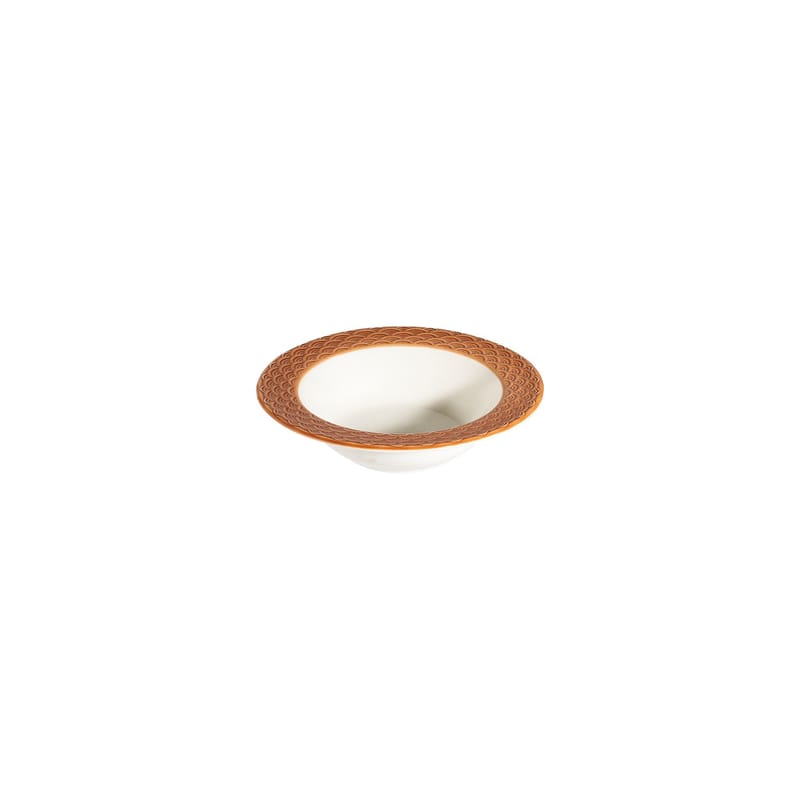 Middagsservise (24 deler) Opviq Orila Costa 24 (32 x 36 x 41 cm) Hvit oransje - hvit og oransje - Husholdning - Servering & borddekking - Porselen